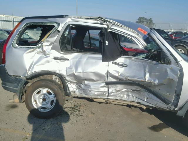 JHLRD78404C034376 - 2004 HONDA CR-V LX SILVER photo 10