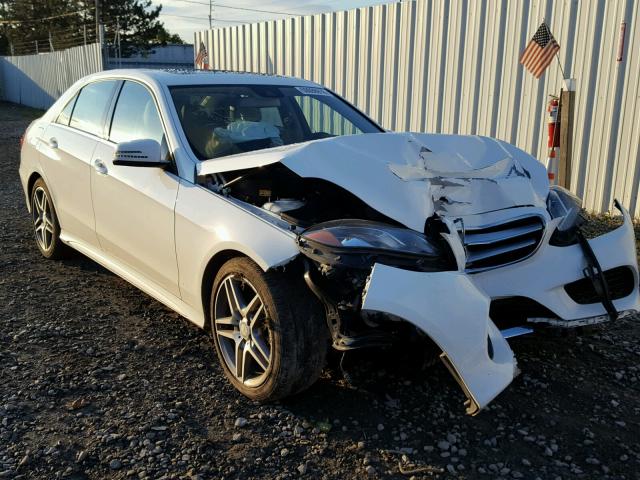 WDDHF8JB6EB021369 - 2014 MERCEDES-BENZ E 350 4MAT WHITE photo 1