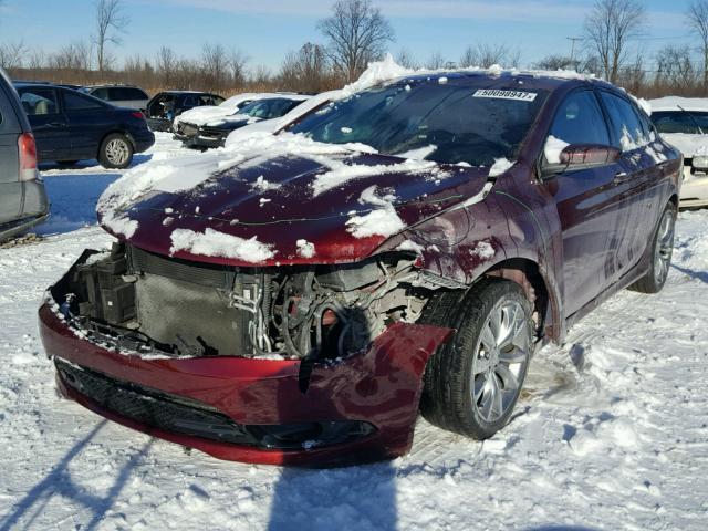 1C3CCCBB4GN132510 - 2016 CHRYSLER 200 S RED photo 2