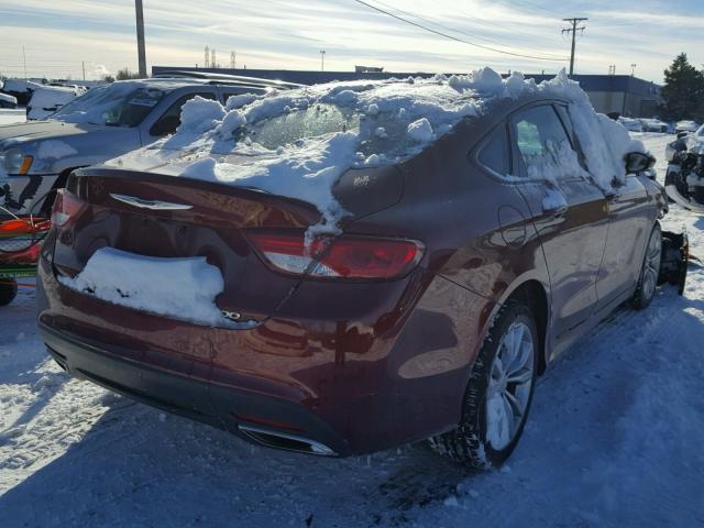 1C3CCCBB4GN132510 - 2016 CHRYSLER 200 S RED photo 4