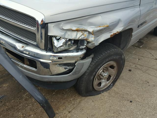 3B7HF12Y61G205538 - 2001 DODGE RAM 1500 SILVER photo 9