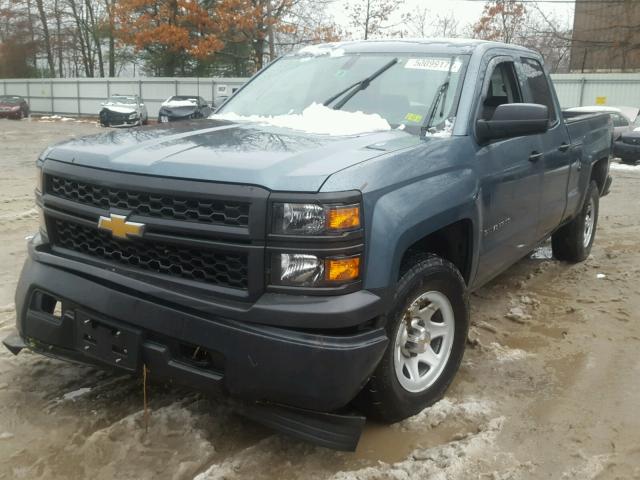 1GCVKPEC4EZ334823 - 2014 CHEVROLET SILVERADO BLUE photo 2