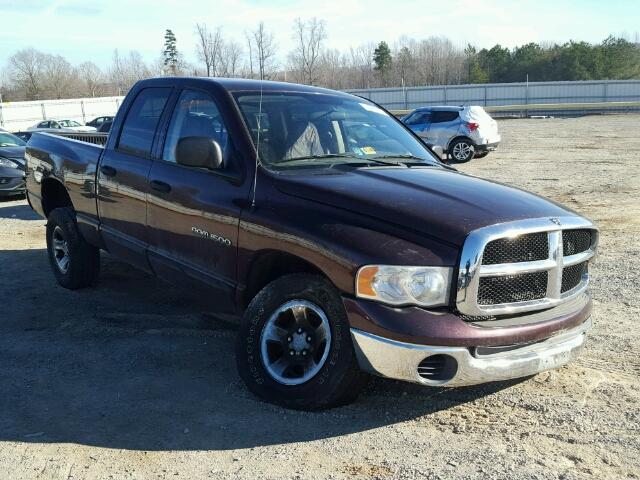 1D7HU18N95S290060 - 2005 DODGE RAM 1500 S BURGUNDY photo 1