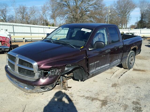 1D7HU18N95S290060 - 2005 DODGE RAM 1500 S BURGUNDY photo 2