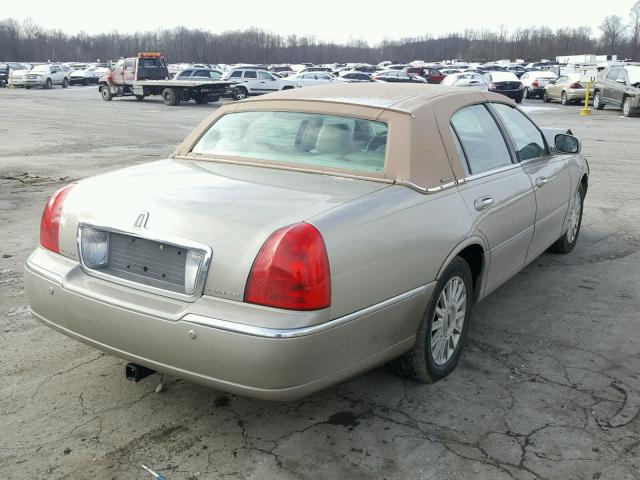 1LNHM81W74Y622140 - 2004 LINCOLN TOWN CAR E TAN photo 4