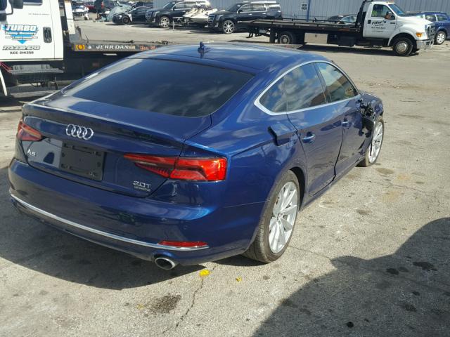 WAUCNDF50JA010433 - 2018 AUDI A5 PRESTIG BLUE photo 4