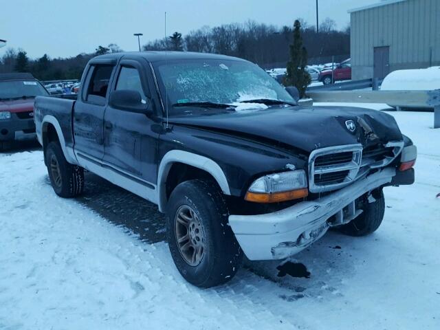 1D7HG48N04S654454 - 2004 DODGE DAKOTA QUA BLACK photo 1