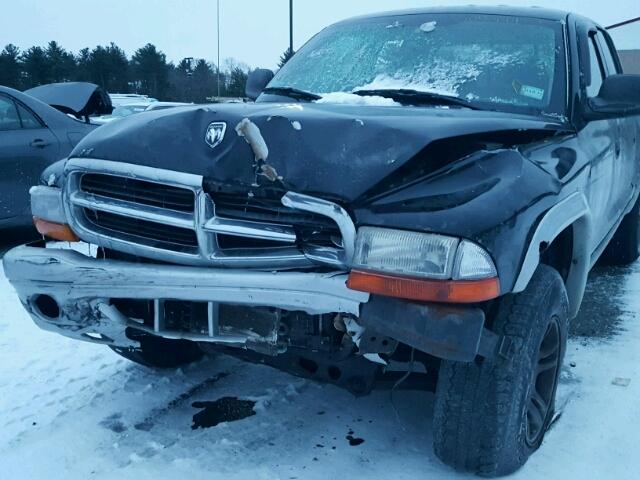 1D7HG48N04S654454 - 2004 DODGE DAKOTA QUA BLACK photo 9