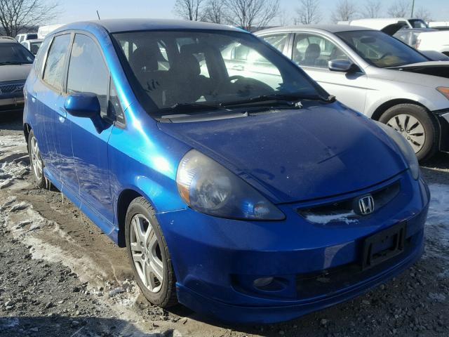 JHMGD386X8S004830 - 2008 HONDA FIT SPORT BLUE photo 1