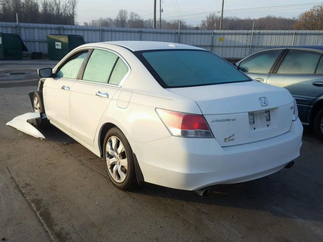 5KBCP36899B002918 - 2009 HONDA ACCORD EXL WHITE photo 3