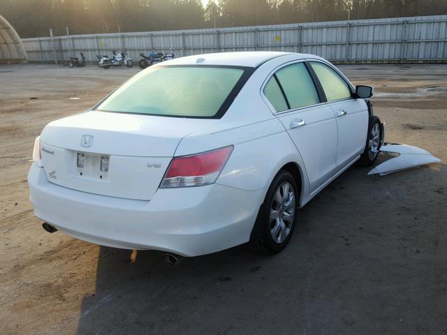 5KBCP36899B002918 - 2009 HONDA ACCORD EXL WHITE photo 4