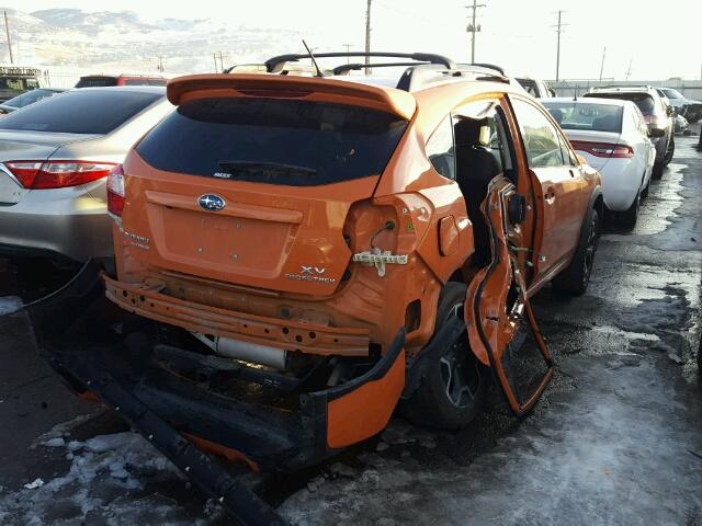 JF2GPAKCXD2877940 - 2013 SUBARU XV CROSSTR ORANGE photo 4