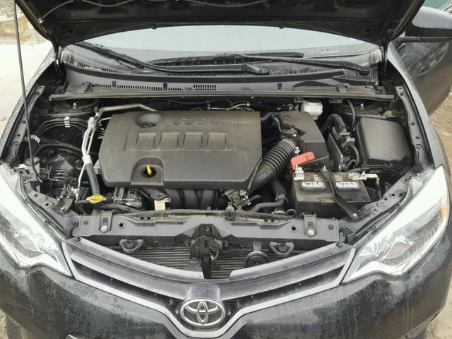 2T1BURHE5FC373096 - 2015 TOYOTA COROLLA L BLACK photo 7