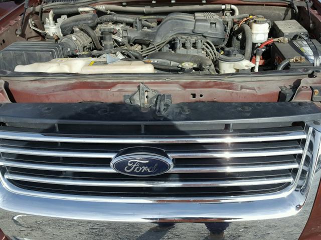 1FMEU7DE0AUA78180 - 2010 FORD EXPLORER X ORANGE photo 7