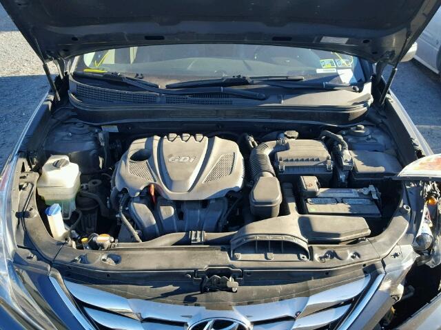 5NPEC4ACXBH116714 - 2011 HYUNDAI SONATA SE BLUE photo 7