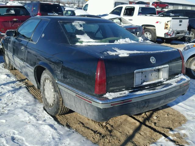 1G6EL12Y9PU609597 - 1993 CADILLAC ELDORADO S BLACK photo 3