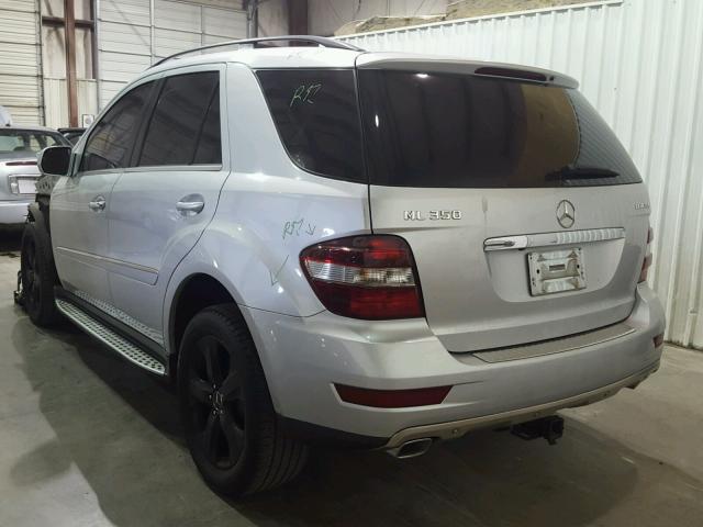 4JGBB2FB6AA611519 - 2010 MERCEDES-BENZ ML 350 BLU SILVER photo 3