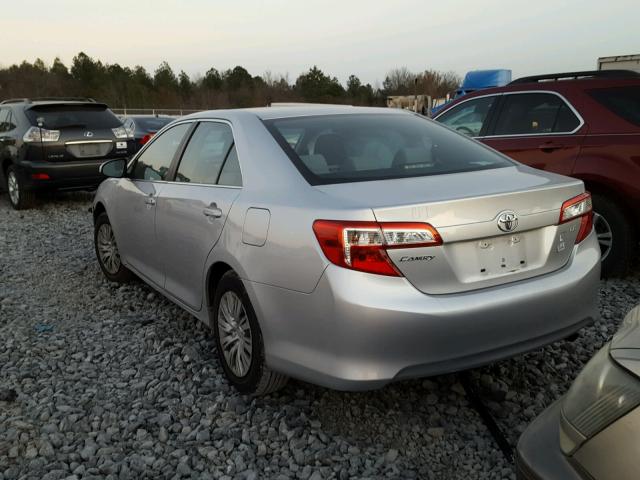 4T4BF1FK0DR283019 - 2013 TOYOTA CAMRY L SILVER photo 3