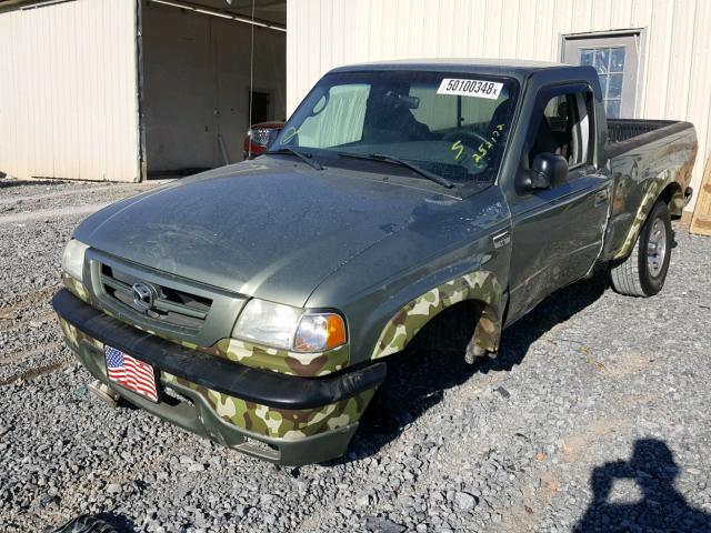 4F4YR12U54TM01179 - 2004 MAZDA B3000 GREEN photo 2