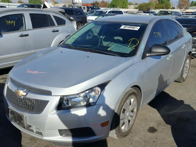 1G1PA5SG5E7204593 - 2014 CHEVROLET CRUZE LS SILVER photo 2