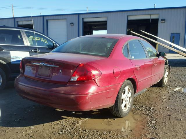 1FAFP53223A185804 - 2003 FORD TAURUS SE MAROON photo 4