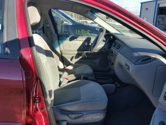 1FAFP53223A185804 - 2003 FORD TAURUS SE MAROON photo 5