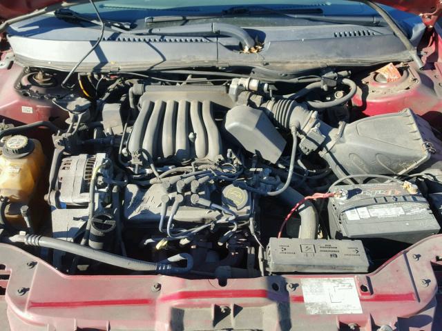 1FAFP53223A185804 - 2003 FORD TAURUS SE MAROON photo 7