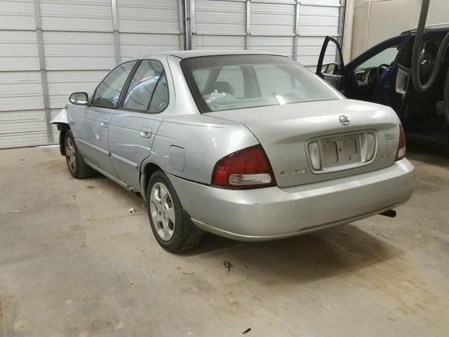 3N1CB51D63L813326 - 2003 NISSAN SENTRA XE SILVER photo 3