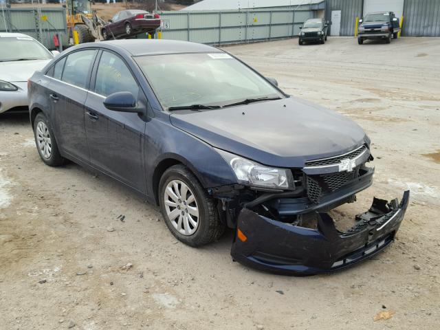 1G1PF5S94B7100952 - 2011 CHEVROLET CRUZE LT BLUE photo 1