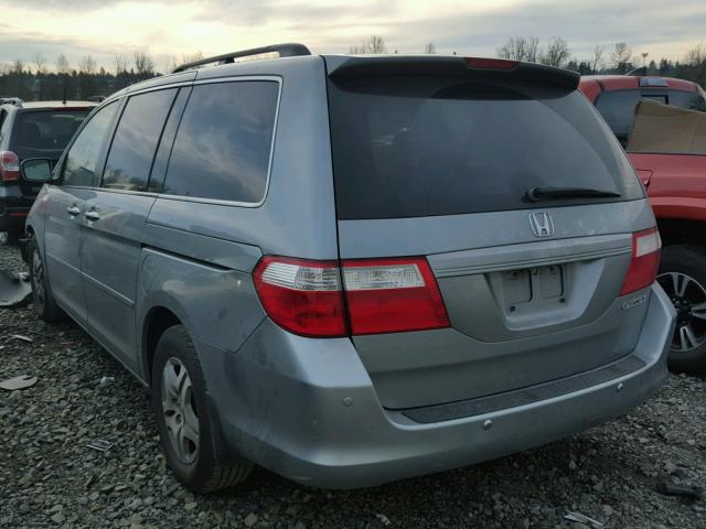 5FNRL387X5B031511 - 2005 HONDA ODYSSEY EX GRAY photo 3