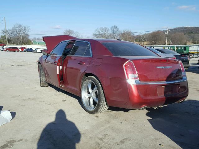 2C3CCAAGXDH568803 - 2013 CHRYSLER 300 RED photo 3