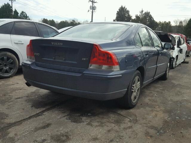 YV1RS592872626455 - 2007 VOLVO S60 2.5T BLUE photo 4