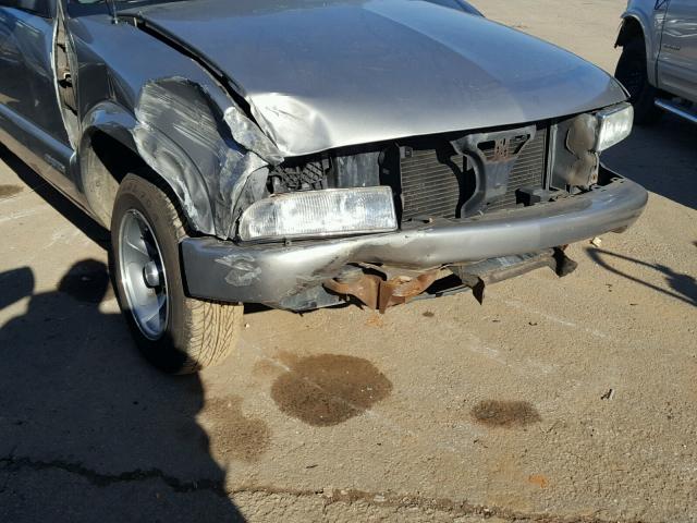 1GCCS19W918245712 - 2001 CHEVROLET S TRUCK S1 GRAY photo 9