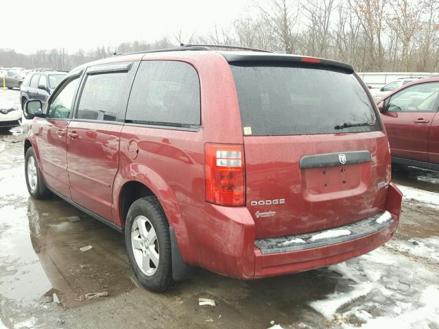 2D4RN3D17AR419163 - 2010 DODGE GRAND CARA MAROON photo 3