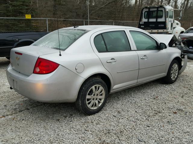 1G1AB5F58A7243605 - 2010 CHEVROLET COBALT LS SILVER photo 4