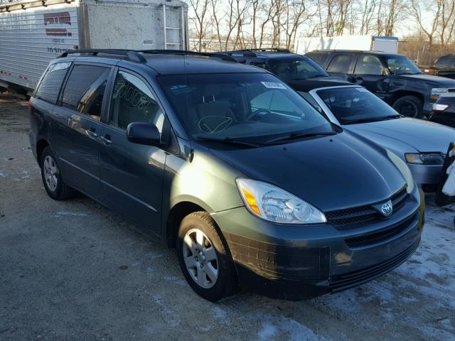 5TDZA23C14S119541 - 2004 TOYOTA SIENNA CE TEAL photo 1