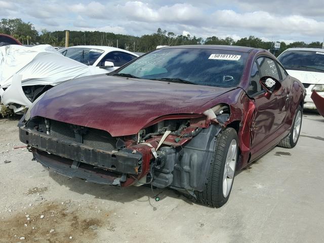 4A3AK24F27E014212 - 2007 MITSUBISHI ECLIPSE GS BURGUNDY photo 2