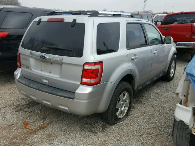 1FMCU9E79BKB61199 - 2011 FORD ESCAPE LIM SILVER photo 4