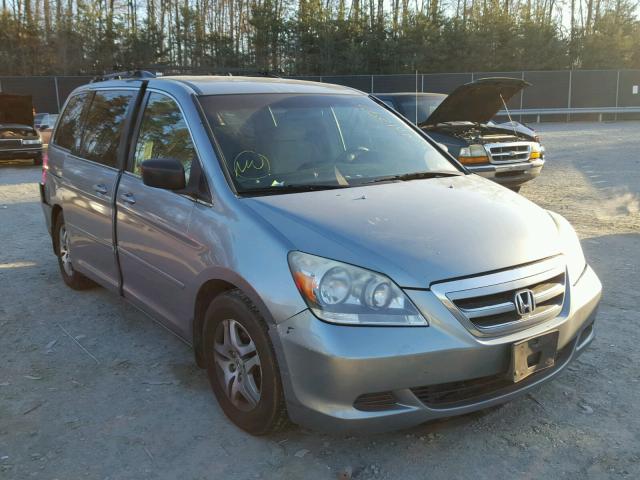 5FNRL38485B079675 - 2005 HONDA ODYSSEY EX BLUE photo 1