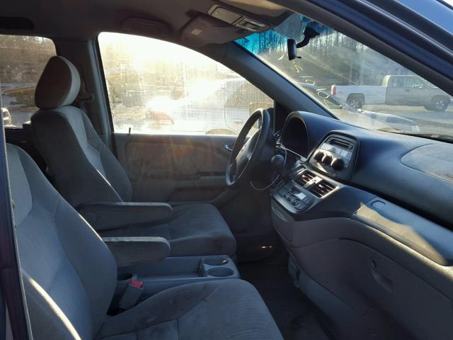 5FNRL38485B079675 - 2005 HONDA ODYSSEY EX BLUE photo 5