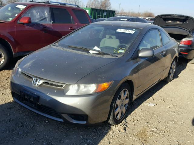 2HGFG12616H544820 - 2006 HONDA CIVIC LX GRAY photo 2