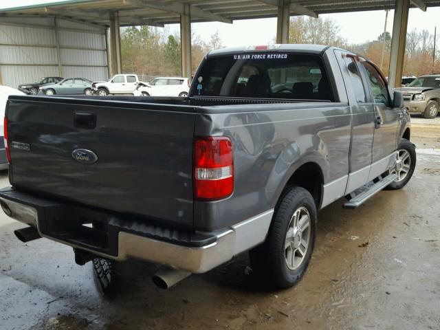 1FTRX12W96NA76547 - 2006 FORD F150 GRAY photo 4