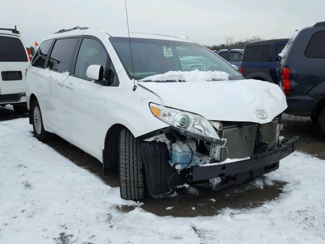 5TDYK3DCXDS372290 - 2013 TOYOTA SIENNA XLE WHITE photo 1