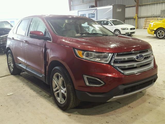 2FMPK3K98HBB57867 - 2017 FORD EDGE TITAN RED photo 1