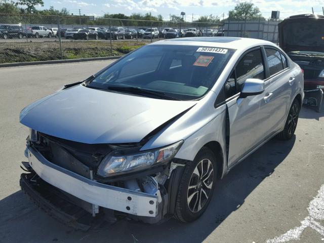 19XFB2F90DE031929 - 2013 HONDA CIVIC EXL SILVER photo 2