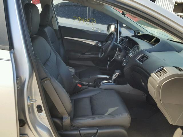 19XFB2F90DE031929 - 2013 HONDA CIVIC EXL Srebrny zdjęcie 5