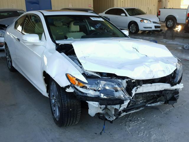 1HGCT2B80EA007732 - 2014 HONDA ACCORD EXL WHITE photo 1