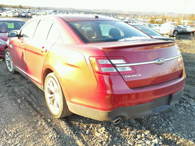 1FAHP2E83DG140149 - 2013 FORD TAURUS SEL RED photo 3