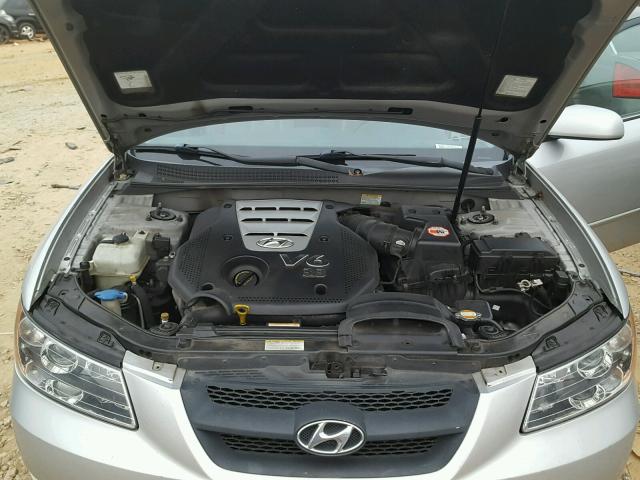 5NPEU46FX7H171977 - 2007 HYUNDAI SONATA SE SILVER photo 7