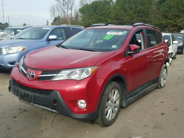 2T3DFREV3FW302475 - 2015 TOYOTA RAV4 LIMIT RED photo 2